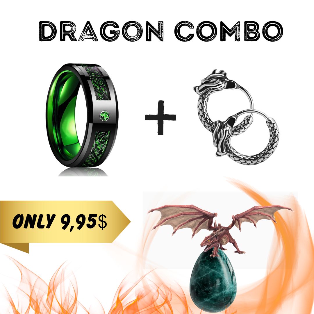 Dragon Combo (Ring + Earrings)