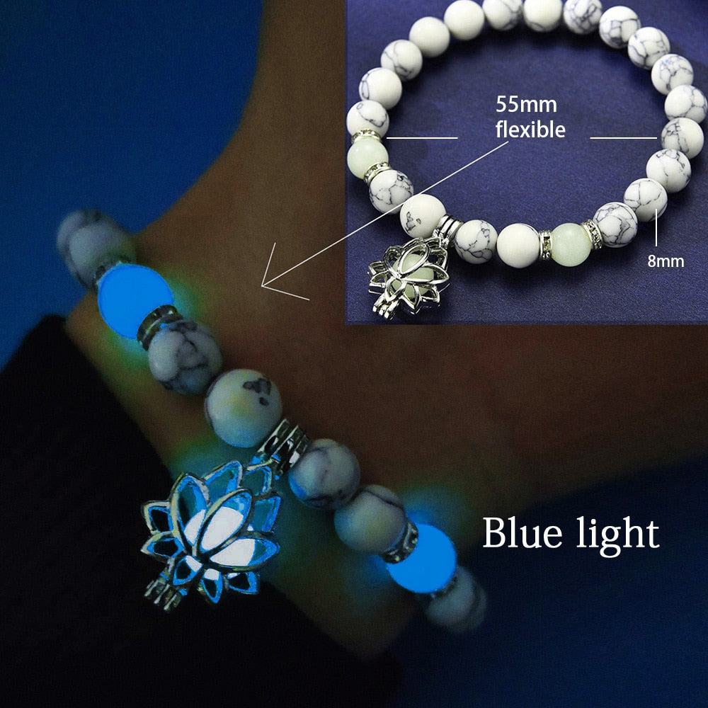 Glowing Lotus Bracelet