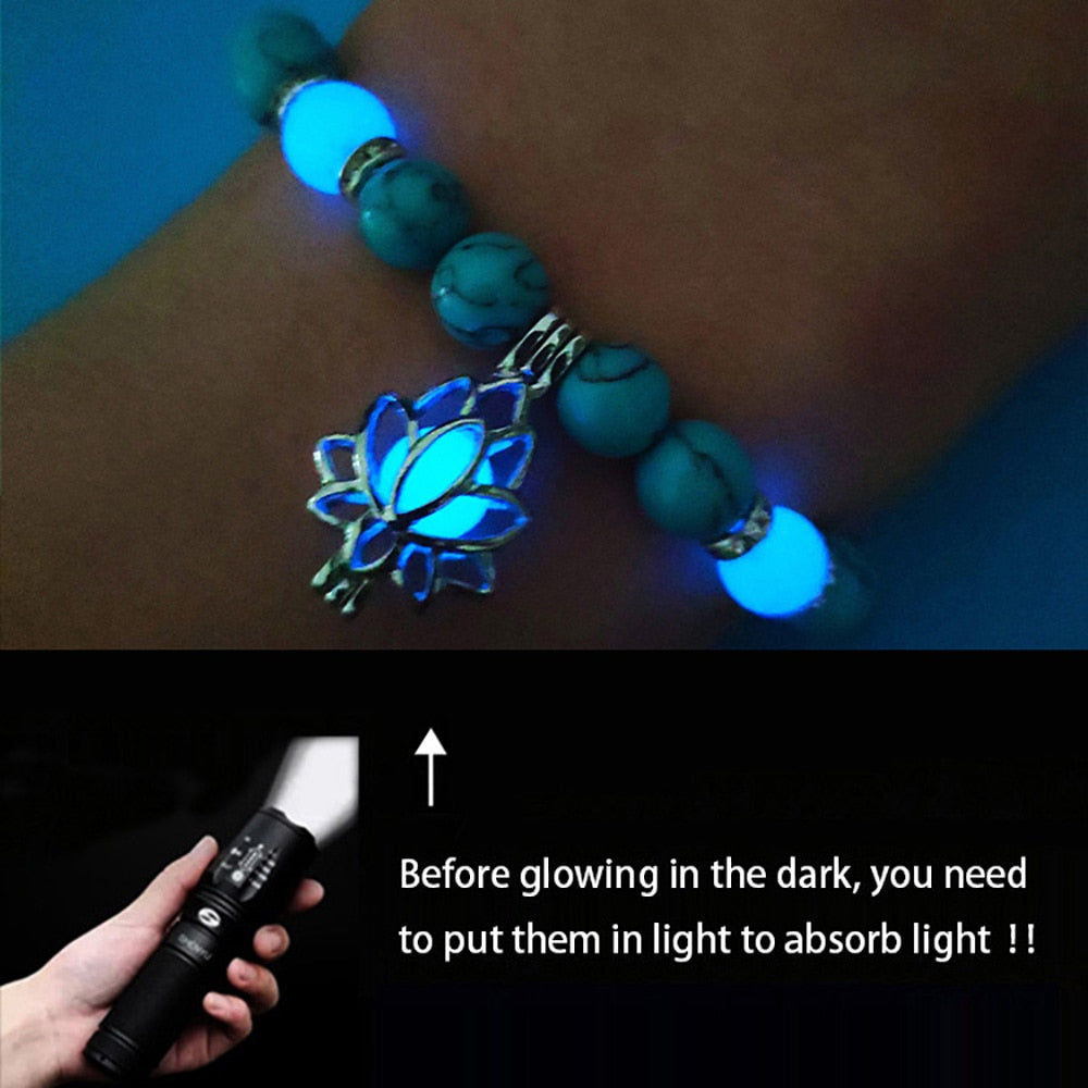 Glowing Lotus Bracelet