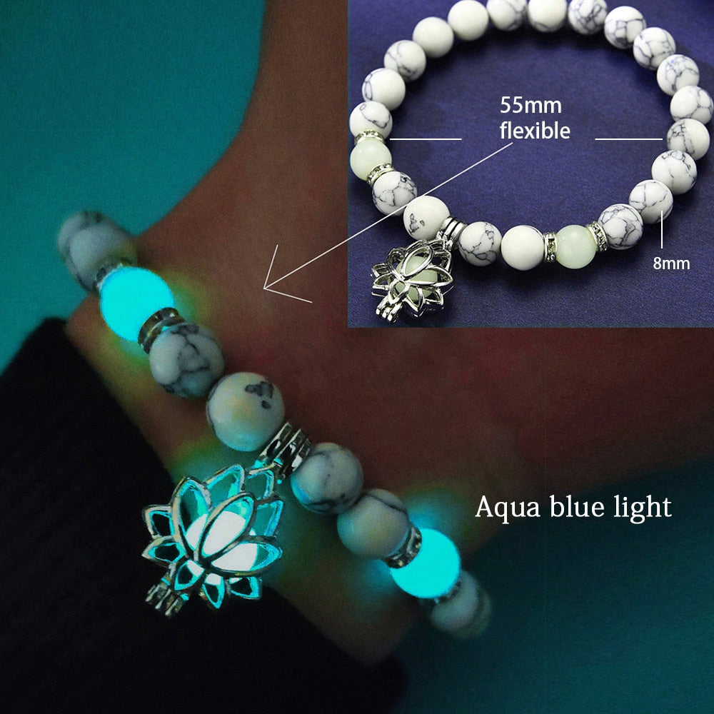 Glowing Lotus Bracelet