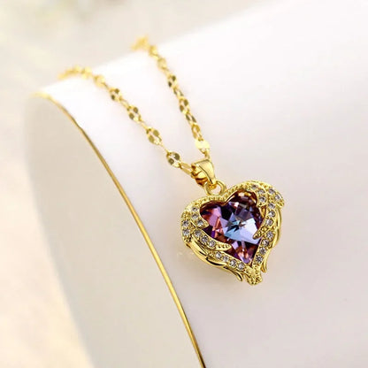 Crystal Heart Necklace [Free Today]