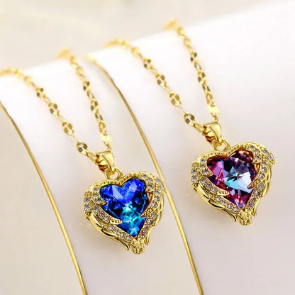 Crystal Heart Necklace [Free Today]