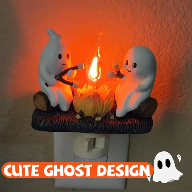 Ghostly Campfire Night Light