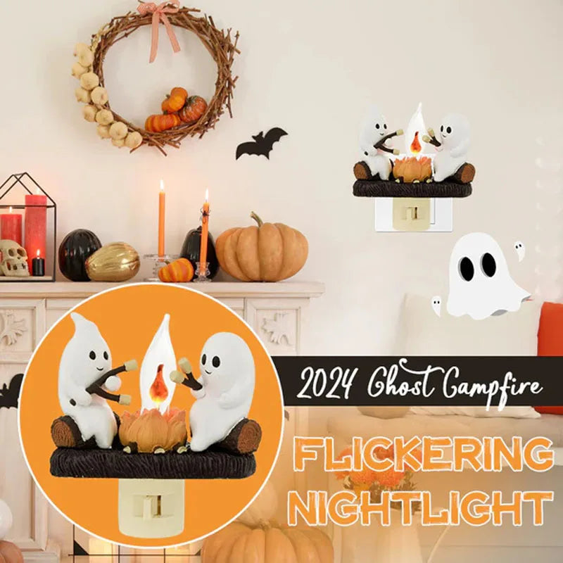 Ghostly Campfire Night Light