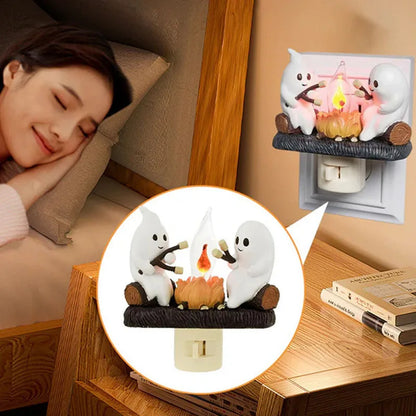 Ghostly Campfire Night Light