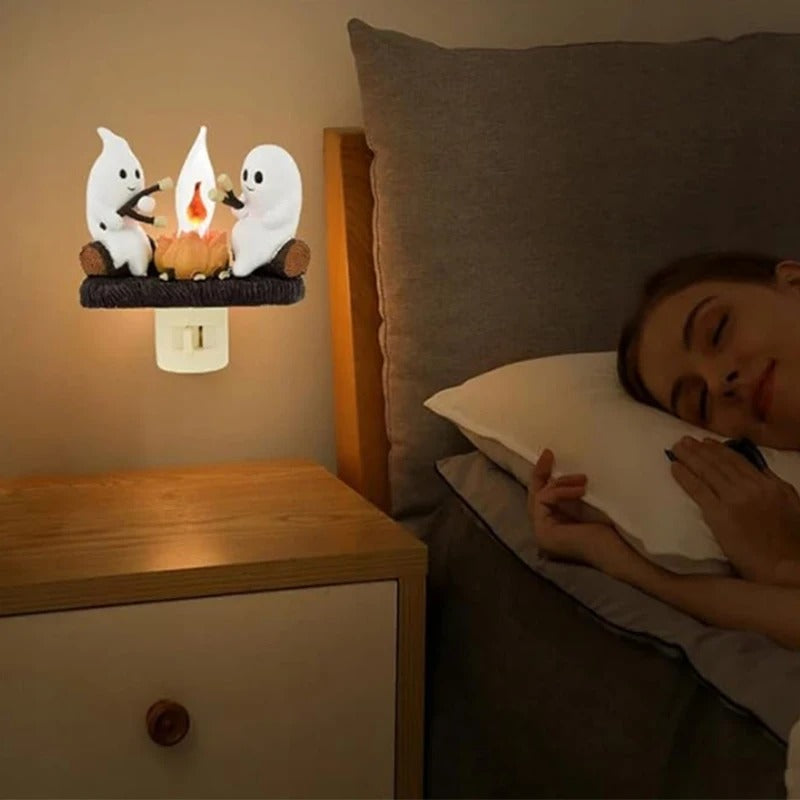 Ghostly Campfire Night Light